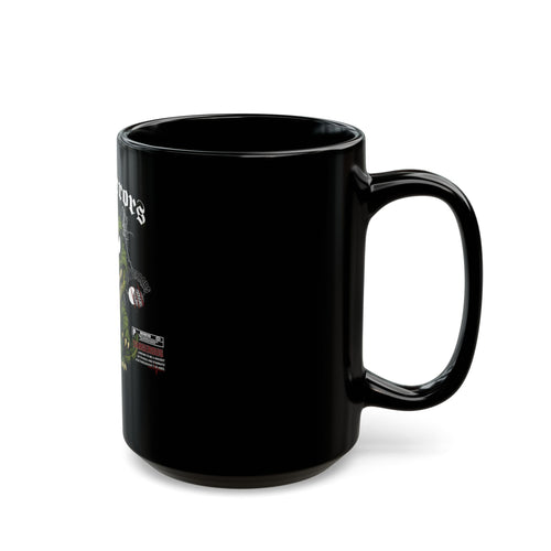 KROKO Demon Illustration Mug | Black Ceramic Coffee Cup