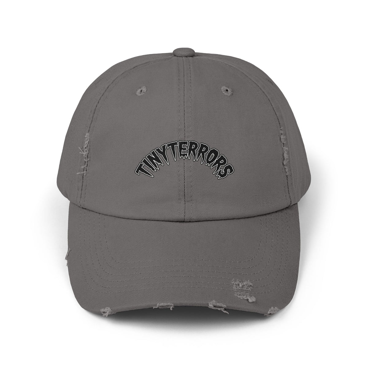 Tiny Terrors cap | distressed black baseball hat