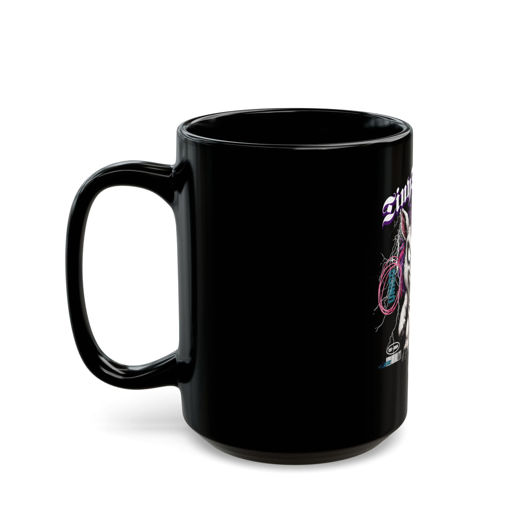 UNICO Demon Illustration Mug | Black Ceramic Coffee Cup