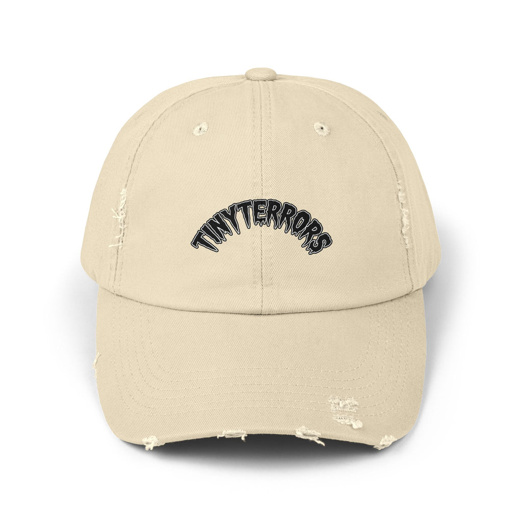 Tiny Terrors cap | distressed black baseball hat