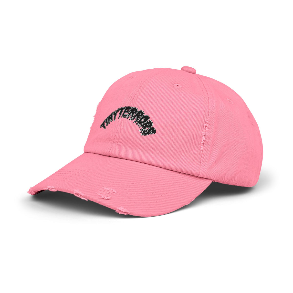 Tiny Terrors cap | distressed black baseball hat