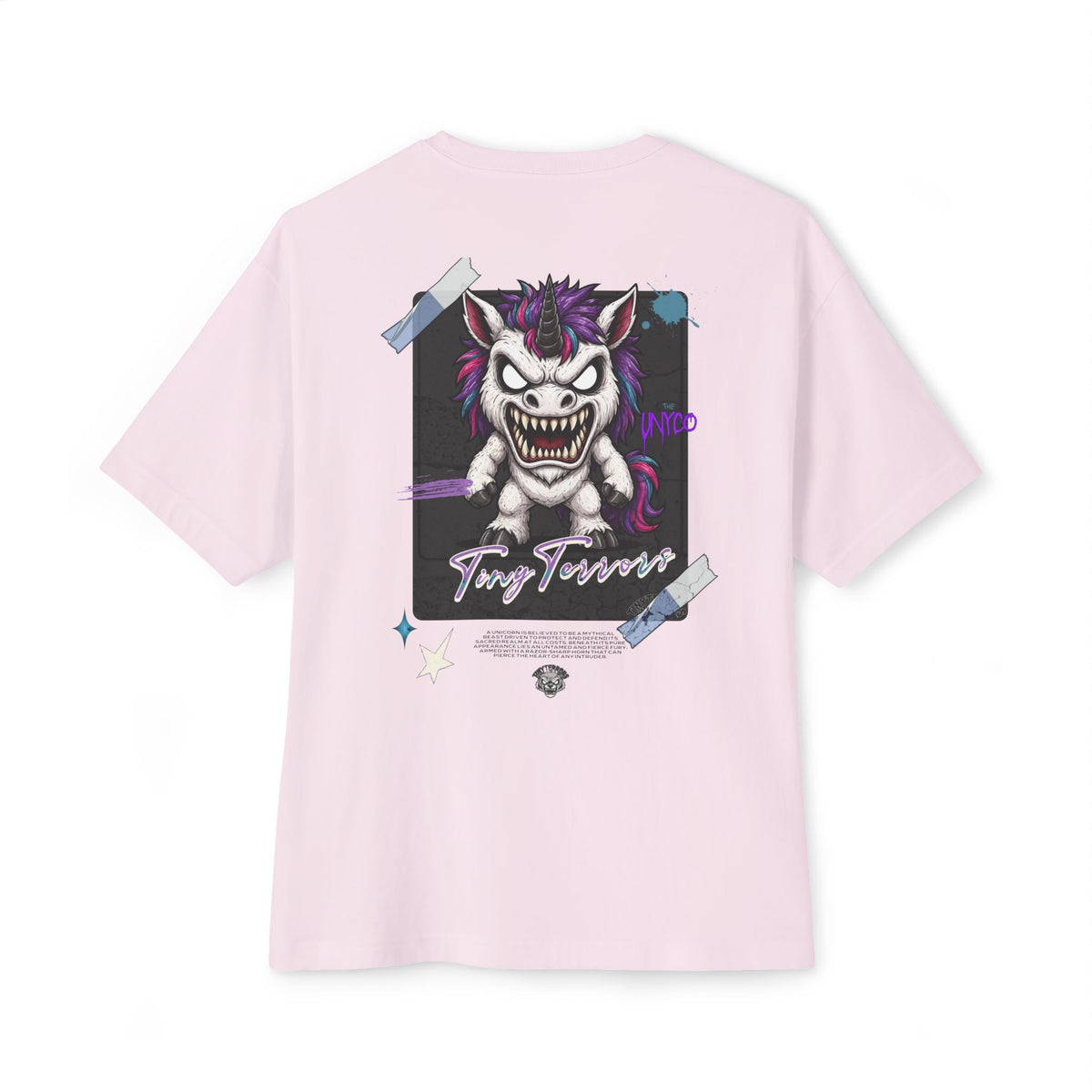 Tiny Terrors Monster Unico Sticker T| Chibi Unico Illustration, On Tee