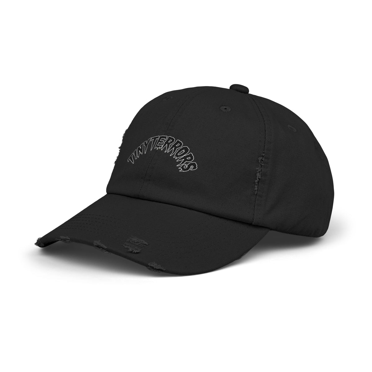 Tiny Terrors cap | distressed black baseball hat
