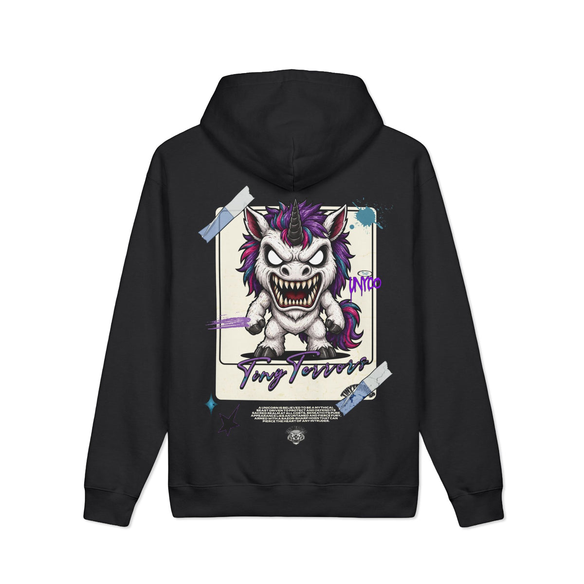 Scary Chibi Unico Hoodie | TINYterrors Graphic Hooded Sweatshirt