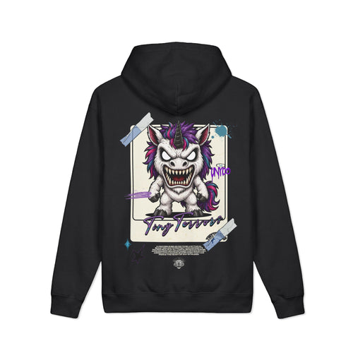 Gruseliger Chibi Unico Hoodie | TINYterrors Grafik-Kapuzenpullover