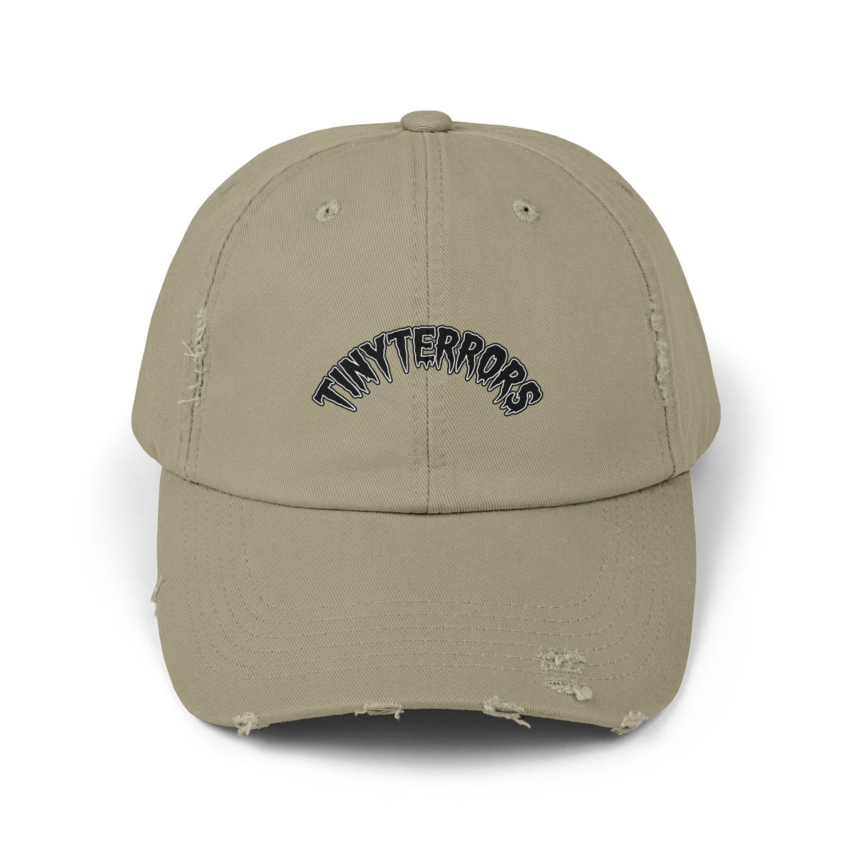 Tiny Terrors cap | distressed black baseball hat