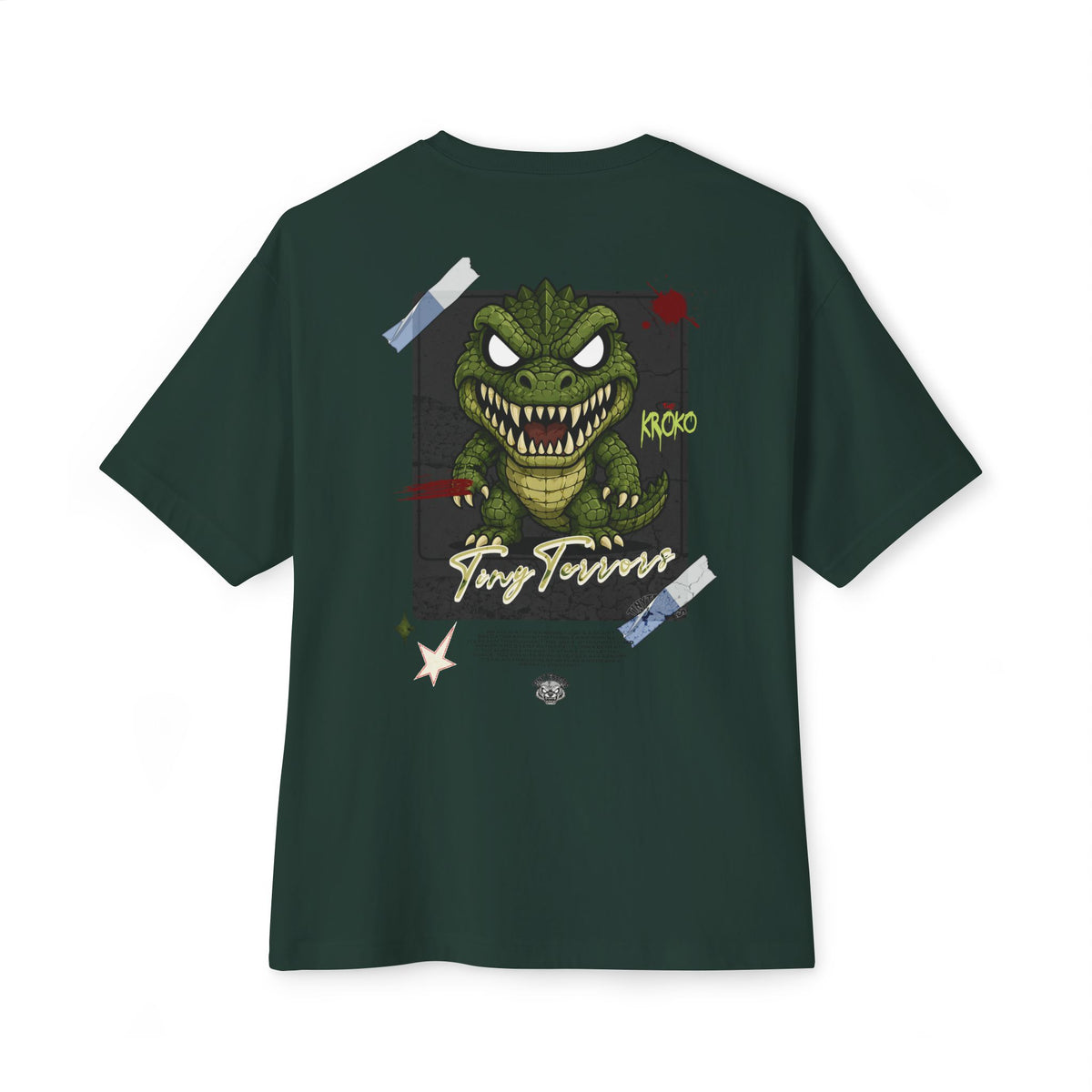 Tiny Terrors Monster KROKO Sticker T| Chibi KROKO Illustration, On Tee