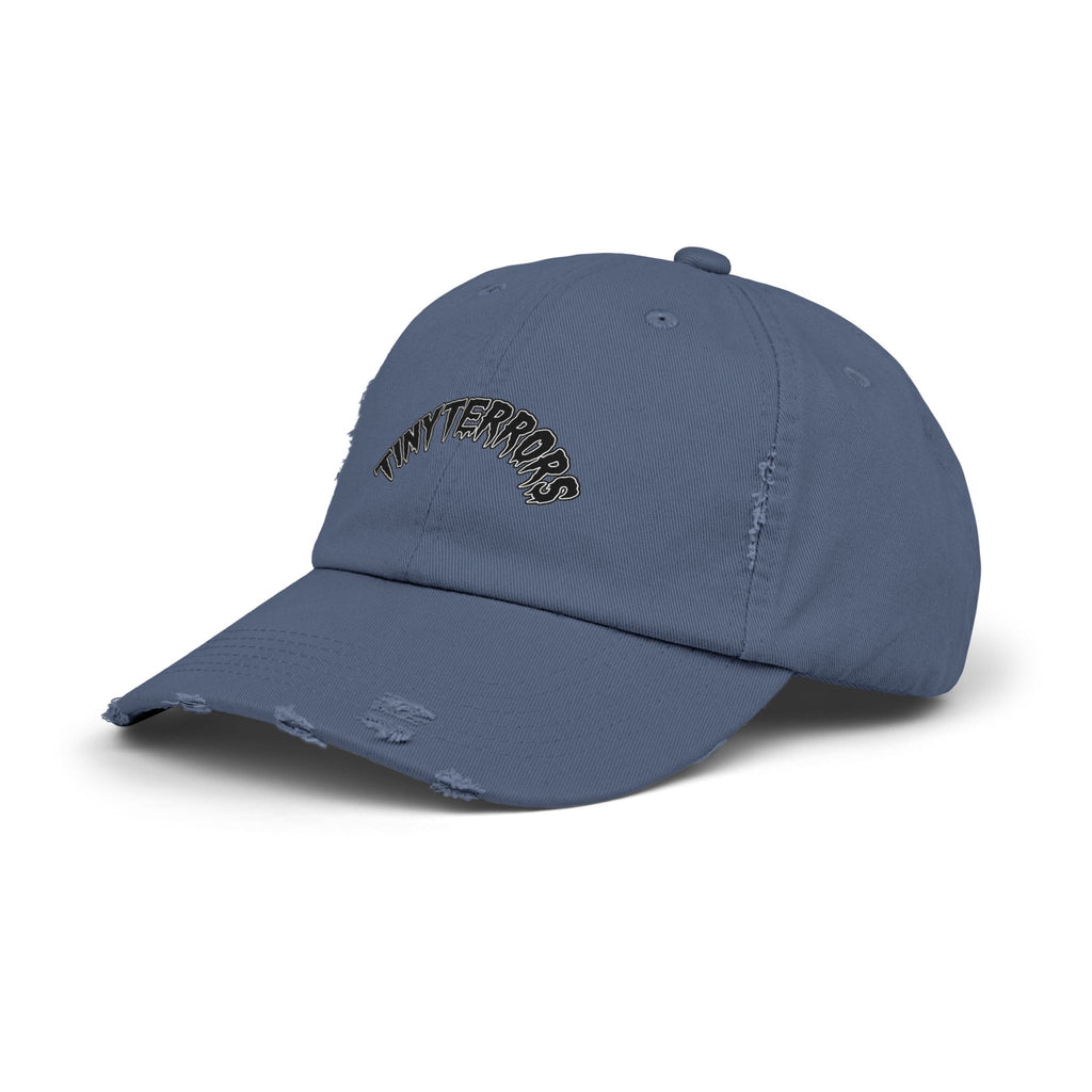Tiny Terrors cap | distressed black baseball hat