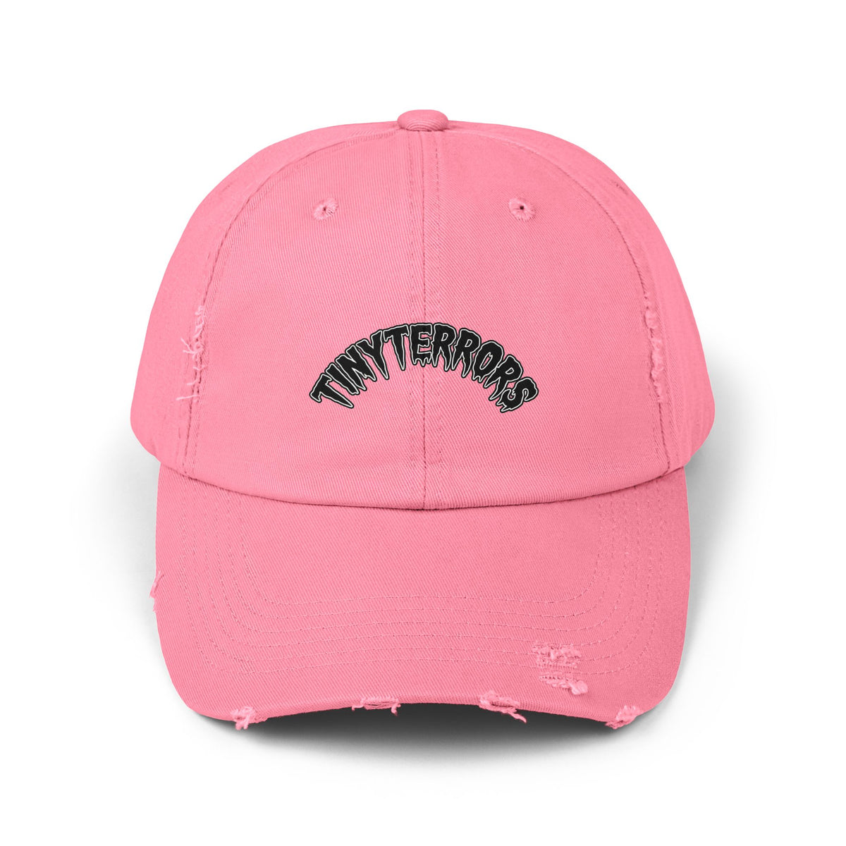 Tiny Terrors cap | distressed black baseball hat