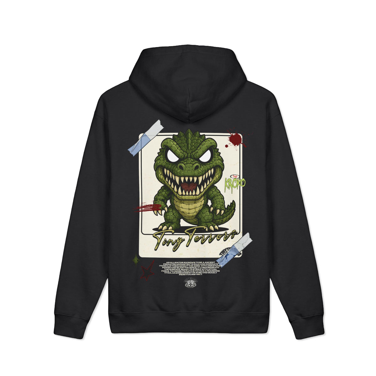 Scary Chibi KROKO Hoodie | TINYterrors Graphic Hooded Sweatshirt