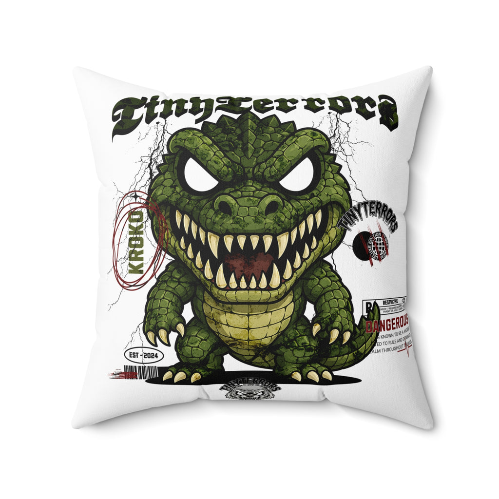 Tiny Terrors KROKO pillow | Horror Creature Decorative Pillow