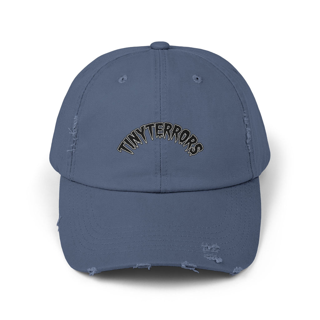 Tiny Terrors cap | distressed black baseball hat