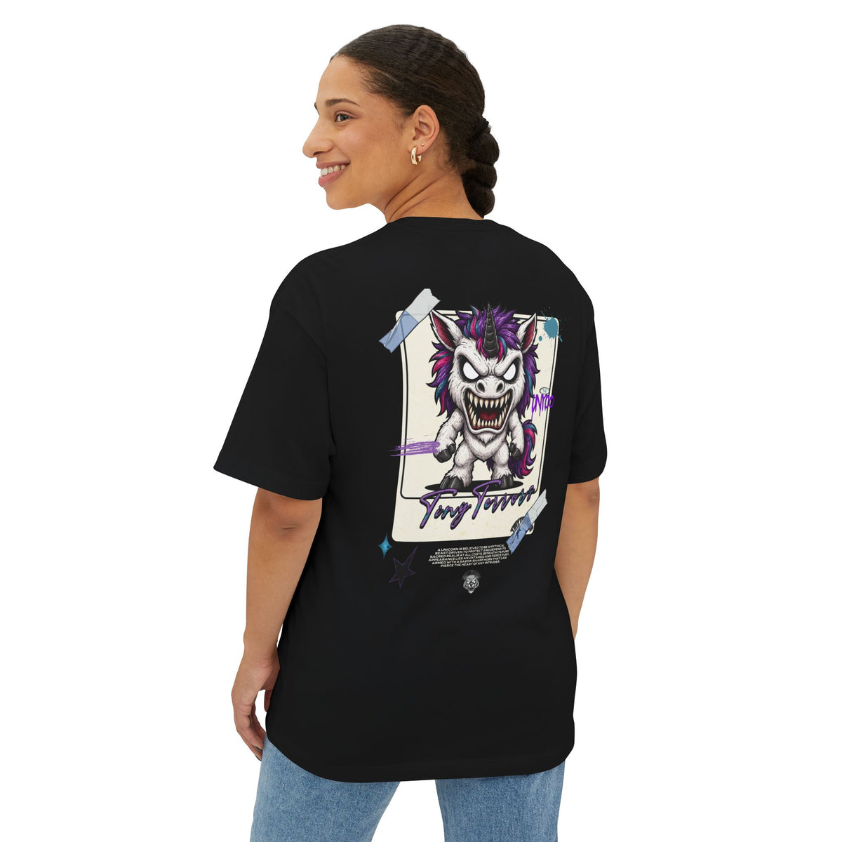 Tiny Terrors Monster UNICO Sticker T | Chibi Unico Illustration, On Tee