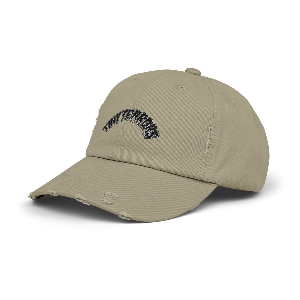 Tiny Terrors cap | distressed black baseball hat