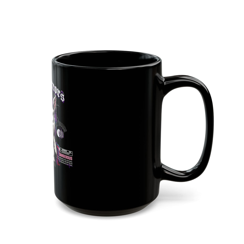 UNICO Demon Illustration Mug | Black Ceramic Coffee Cup