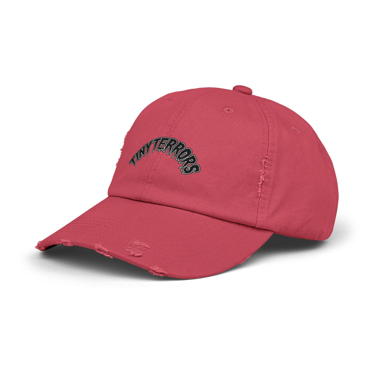 Tiny Terrors cap | distressed black baseball hat