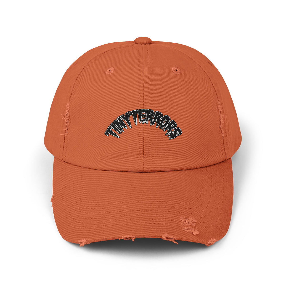 Tiny Terrors cap | distressed black baseball hat