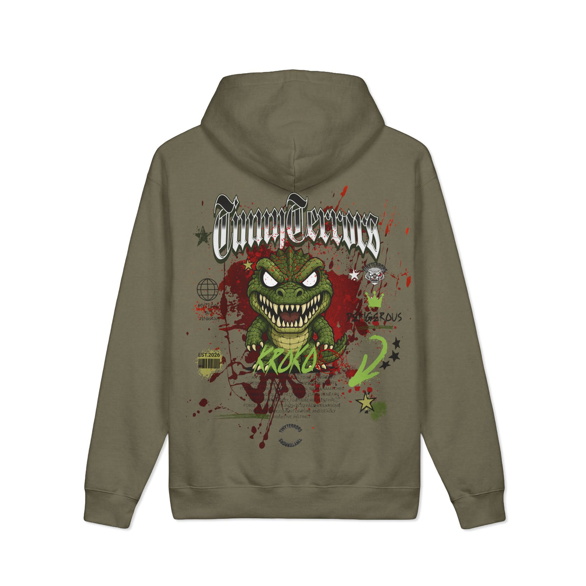 Scary KROKO Hoodie | TINYterrors Graphic Hooded Sweatshirt