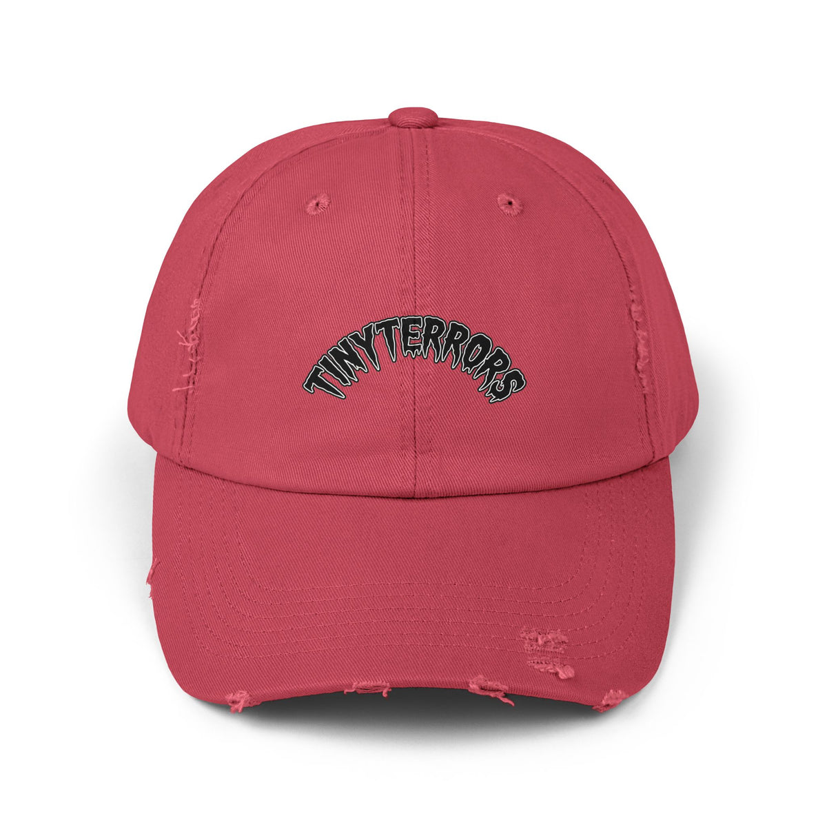 Tiny Terrors cap | distressed black baseball hat